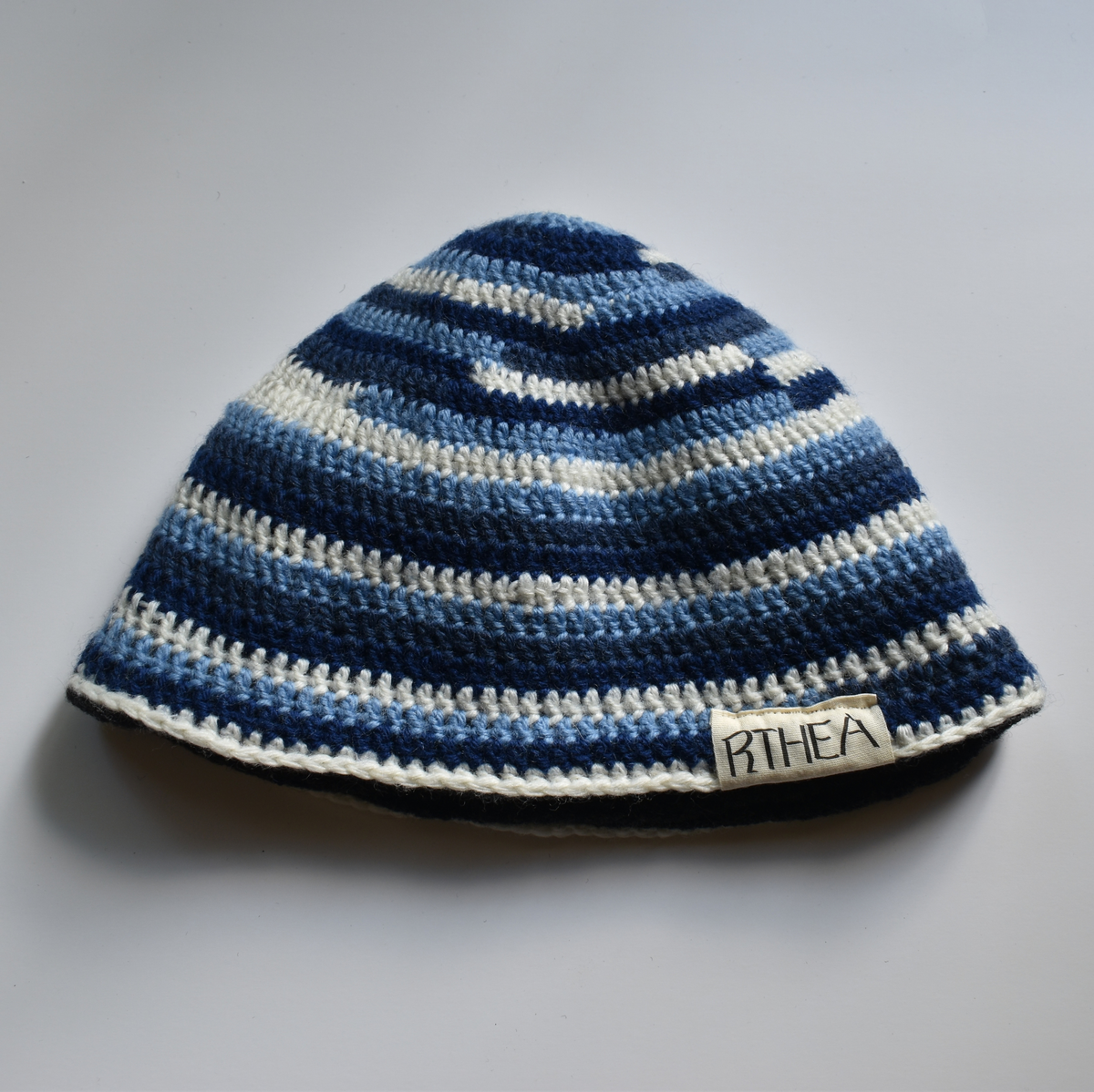 Ombre double beanie - ocean