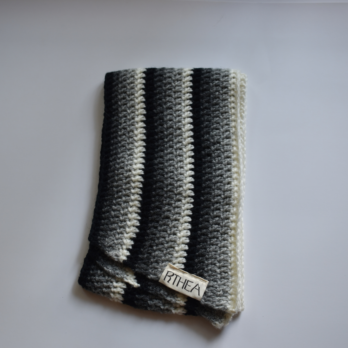 Ombre asymmetric scarf - shadow