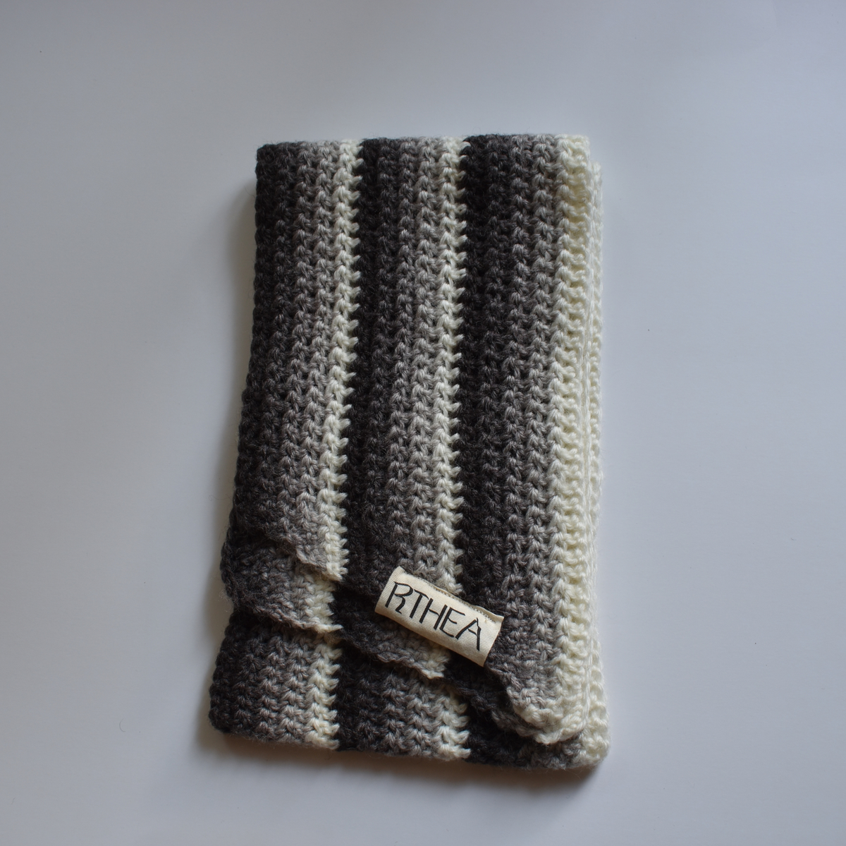 Ombre asymmetric scarf - wood